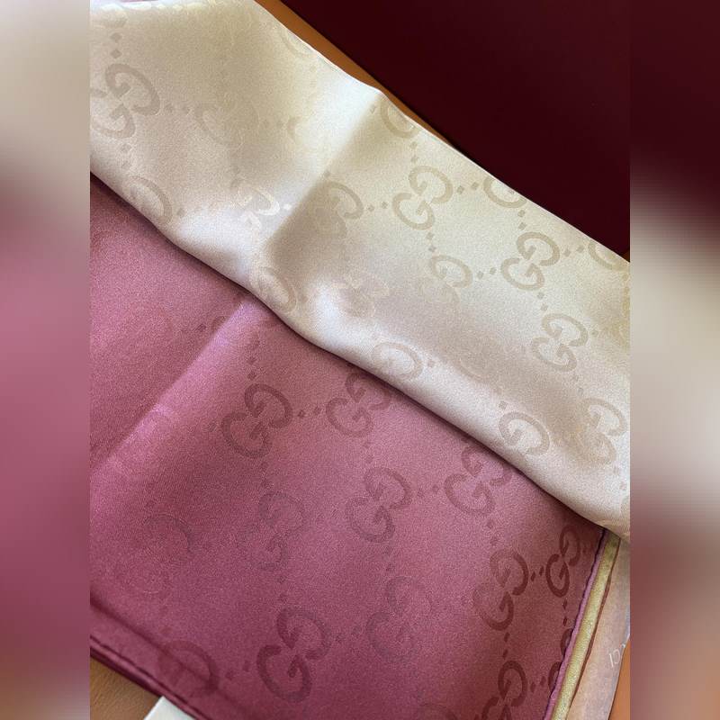 Gucci 新 GG提花漸變 原單品質！ Size：90x90cm 材質：100