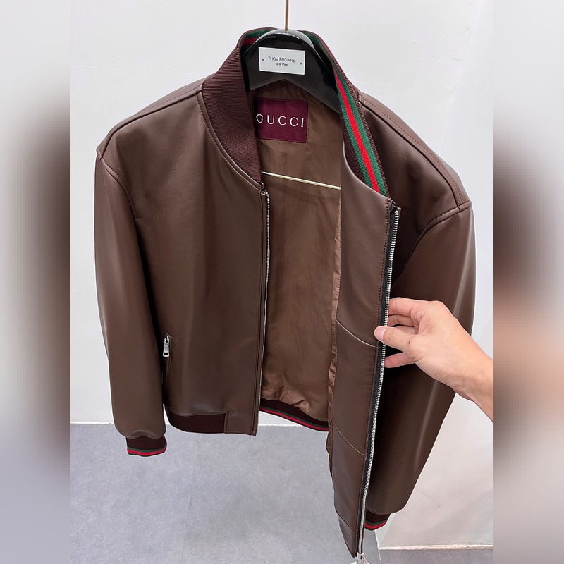 品牌：Gucci 材質：進口綿羊皮 工藝：刺繡 尺碼：48-56(特殊尺碼 定制