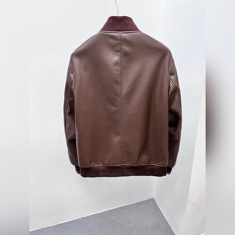 品牌：Gucci 材質：進口綿羊皮 工藝：刺繡 尺碼：48-56(特殊尺碼 定制