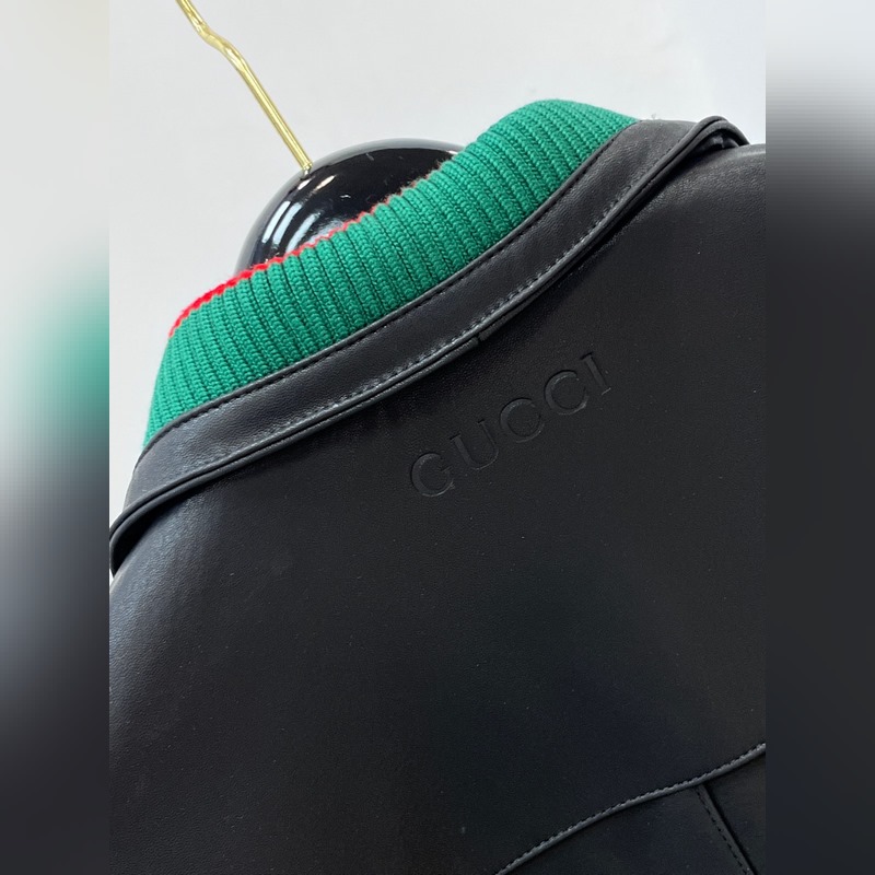 Gucci男士綿羊皮翻領夾克：意式風骨的不朽雕塑 當晨曦掠過佛羅倫薩老橋的弧線