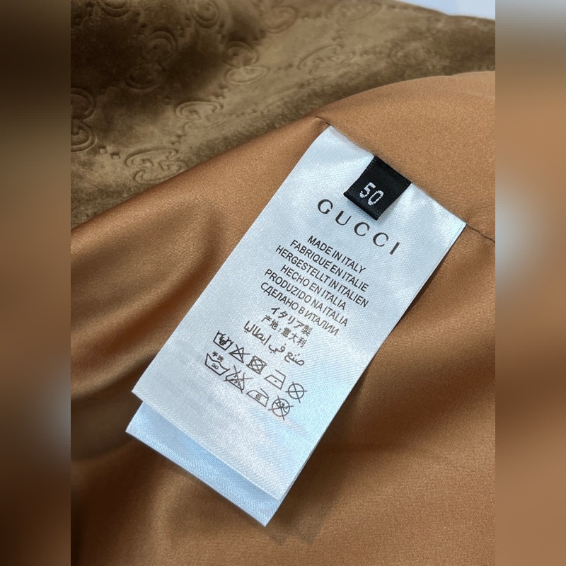 品牌：Gucci 材質：進口山羊混種反絨 工藝： 壓花 尺碼：48-56(特殊尺