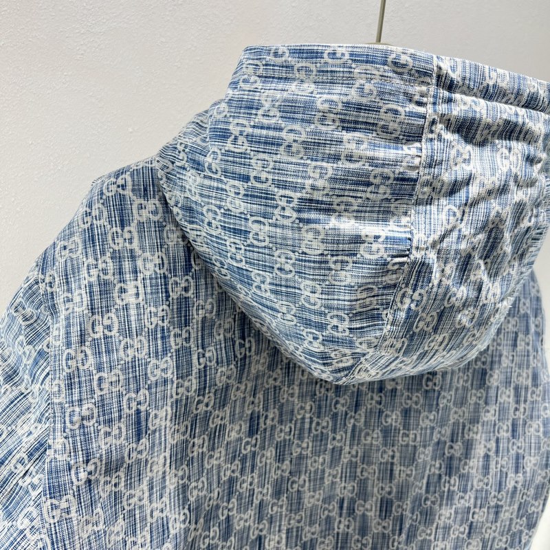 GUCCI 羽絨服 提花定制牛仔羽絨服外套 冬季裡的避風港，全衣的五金采用的是原