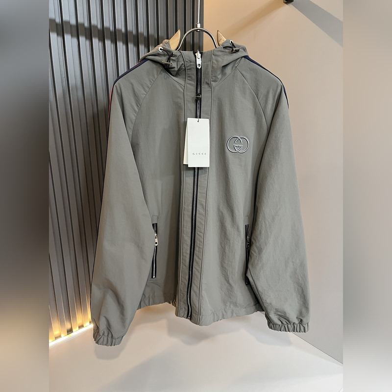 Gucci古家 雙面夾克！2026秋冬最新系列！男女同款 夾克外套，貿易公司渠