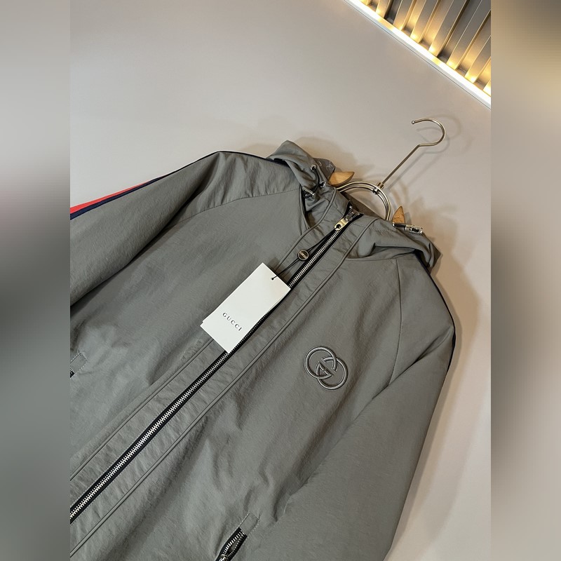 Gucci古家 雙面夾克！2026秋冬最新系列！男女同款 夾克外套，貿易公司渠