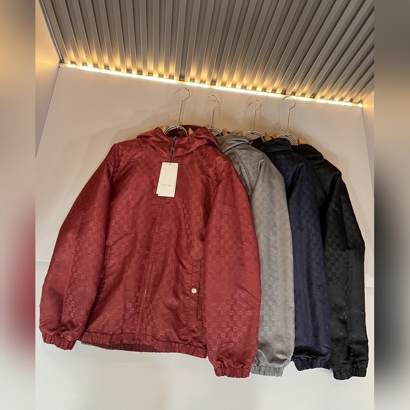 Gucci古家 雙面夾克！2026秋冬最新系列！男女同款 夾克外套，貿(mào)易公司渠