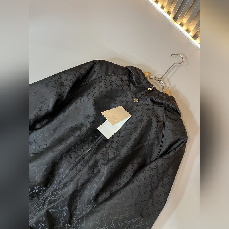 Gucci古家 雙面夾克！2026秋冬最新系列！男女同款 夾克外套，貿(mào)易公司渠