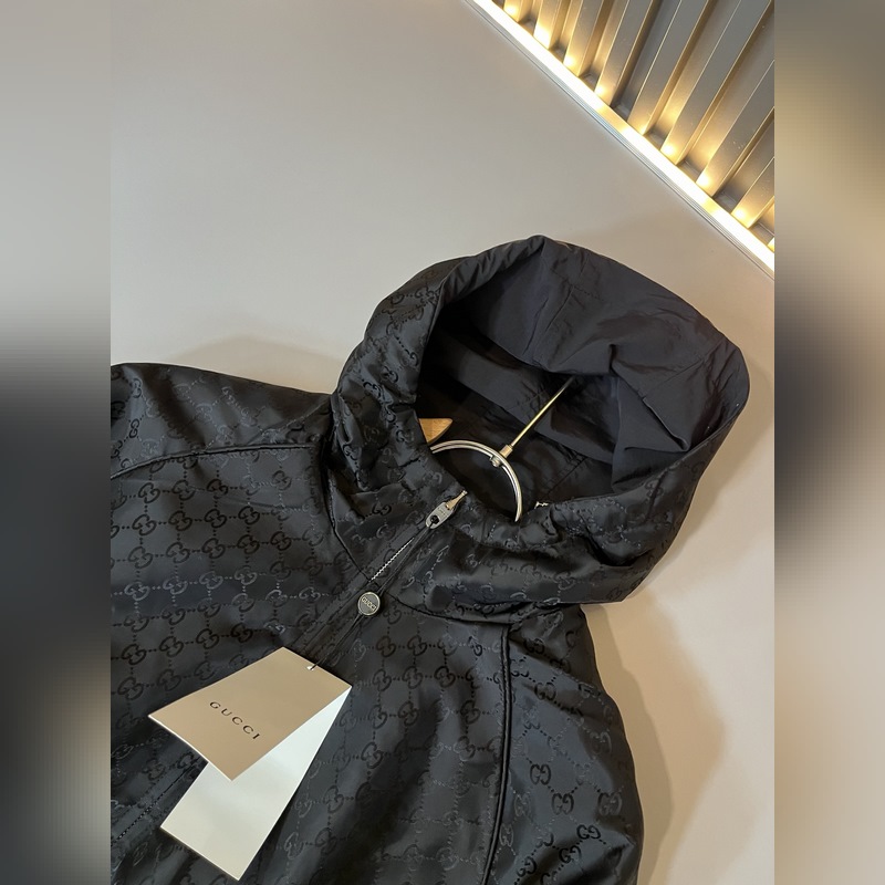 Gucci古家 雙面夾克！2026秋冬最新系列！男女同款 夾克外套，貿(mào)易公司渠