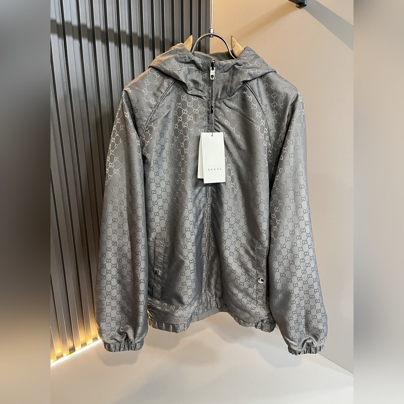 Gucci古家 雙面夾克！2026秋冬最新系列！男女同款 夾克外套，貿易公司渠