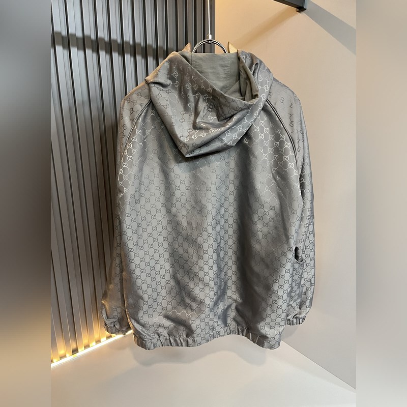Gucci古家 雙面夾克！2026秋冬最新系列！男女同款 夾克外套，貿易公司渠
