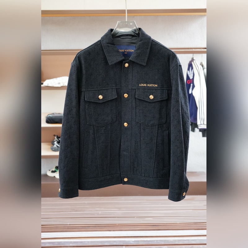 Gucci古奇-2026SS早秋新品 暗紋提花牛仔夾克。客供五金裝飾輔料，面料采