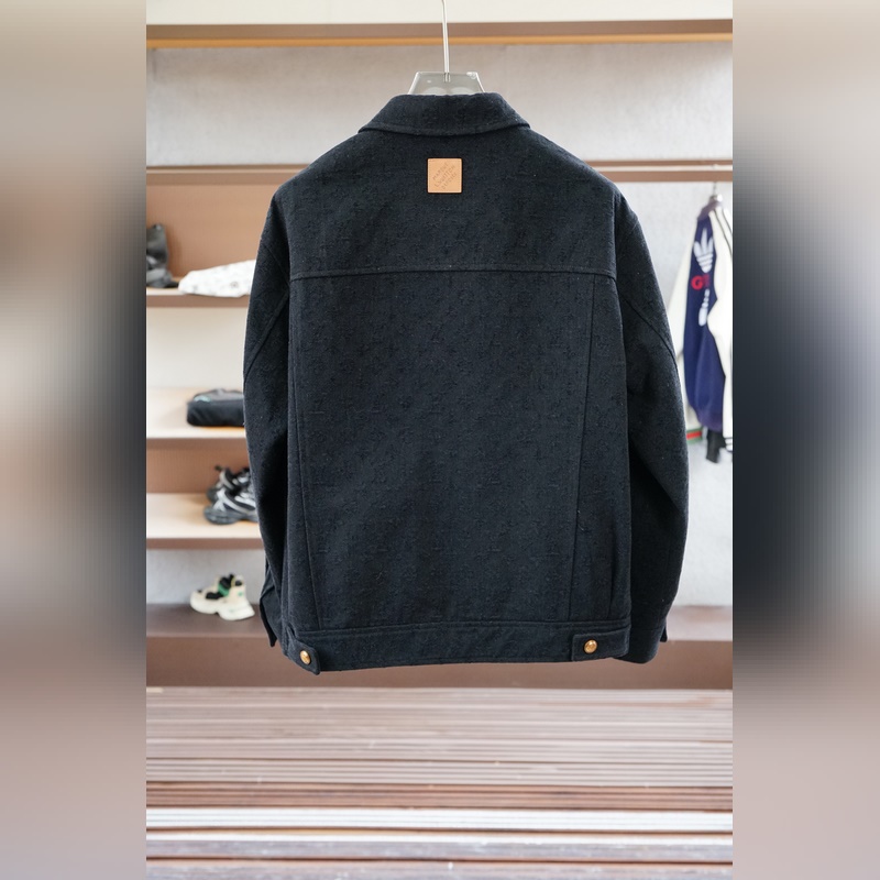 Gucci古奇-2026SS早秋新品 暗紋提花牛仔夾克。客供五金裝飾輔料，面料采