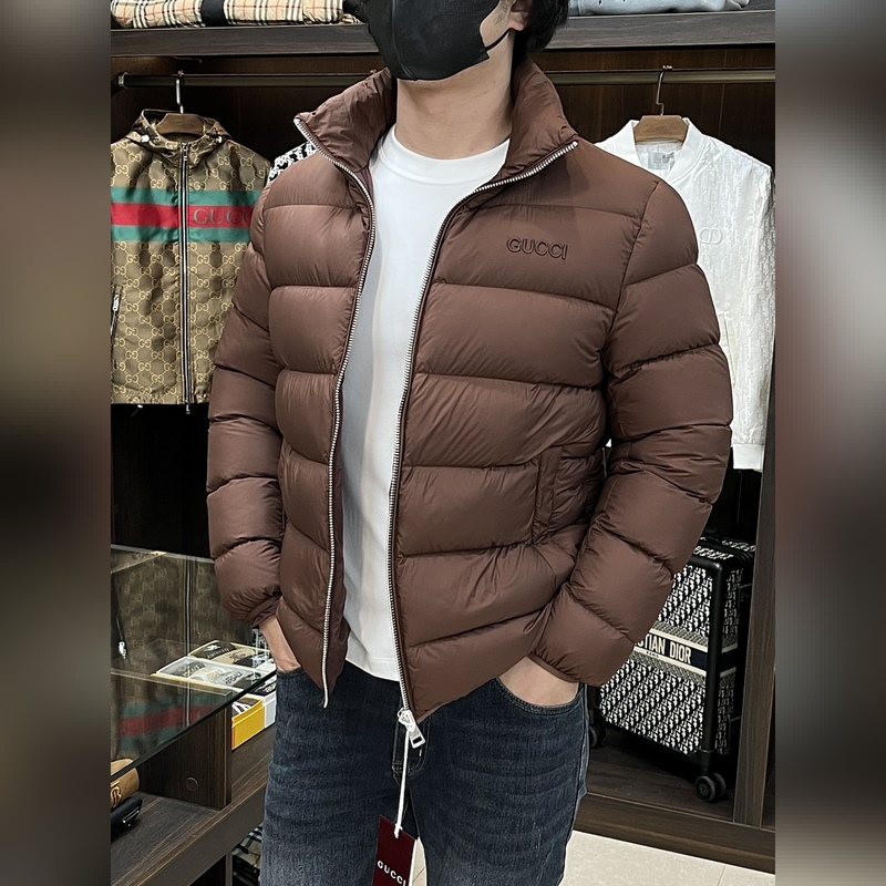 主推羽絨 Gucci2026最新款時尚設計師款羽絨外套 古馳立領羽絨服，面包羽