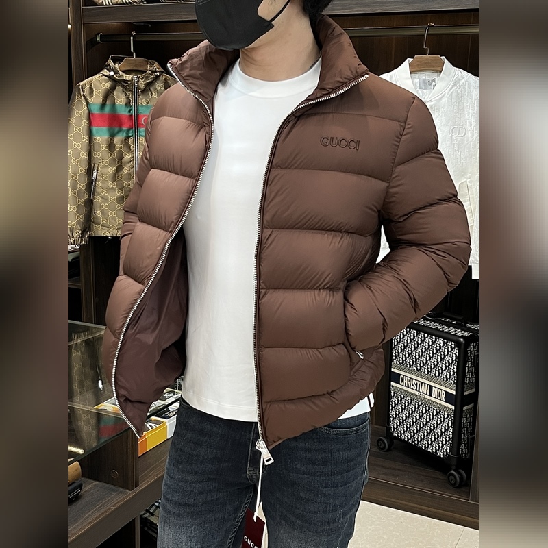 主推羽絨 Gucci2026最新款時尚設計師款羽絨外套 古馳立領羽絨服，面包羽