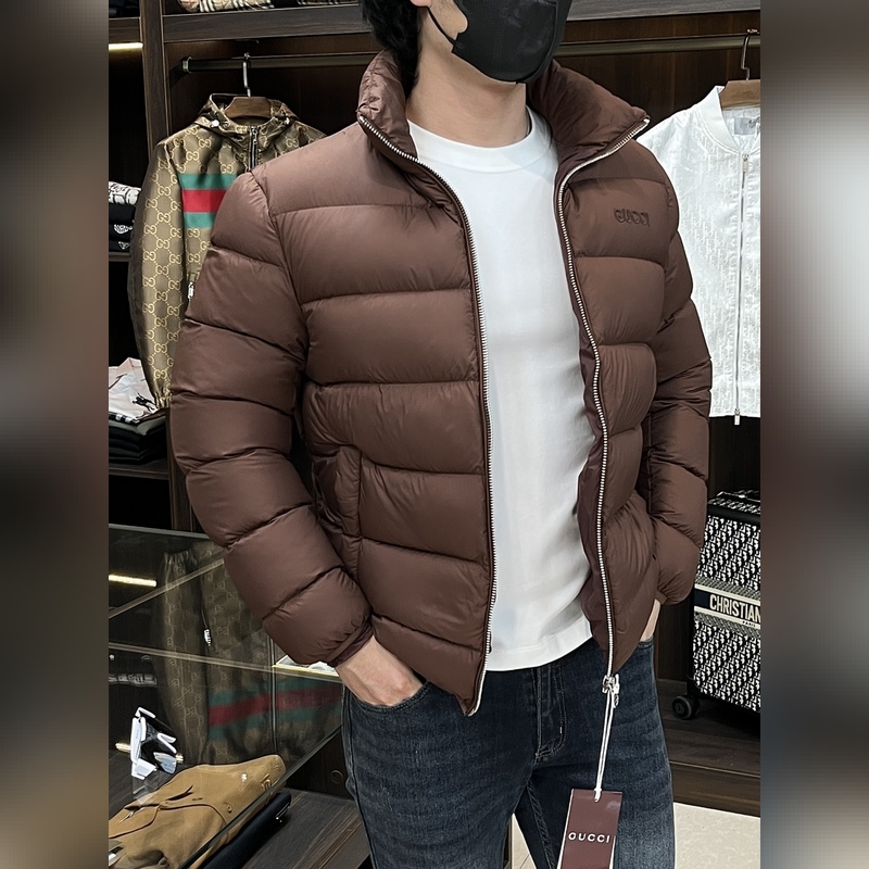 主推羽絨 Gucci2026最新款時尚設計師款羽絨外套 古馳立領羽絨服，面包羽