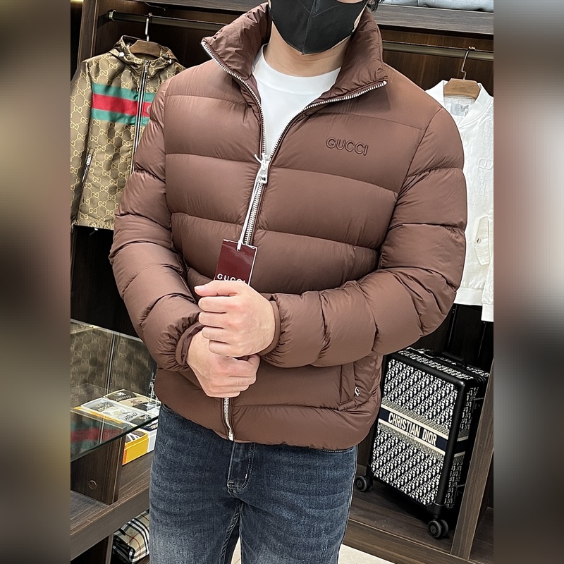 主推羽絨 Gucci2026最新款時尚設計師款羽絨外套 古馳立領羽絨服，面包羽