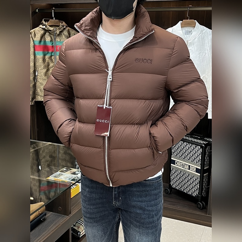 主推羽絨 Gucci2026最新款時尚設計師款羽絨外套 古馳立領羽絨服，面包羽