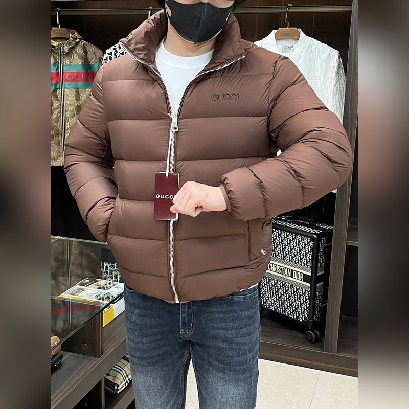 主推羽絨 Gucci2026最新款時尚設計師款羽絨外套 古馳立領羽絨服，面包羽