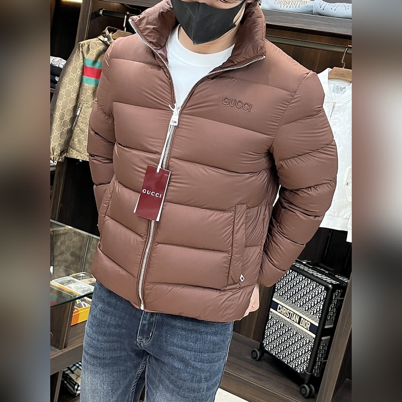 主推羽絨 Gucci2026最新款時尚設計師款羽絨外套 古馳立領羽絨服，面包羽