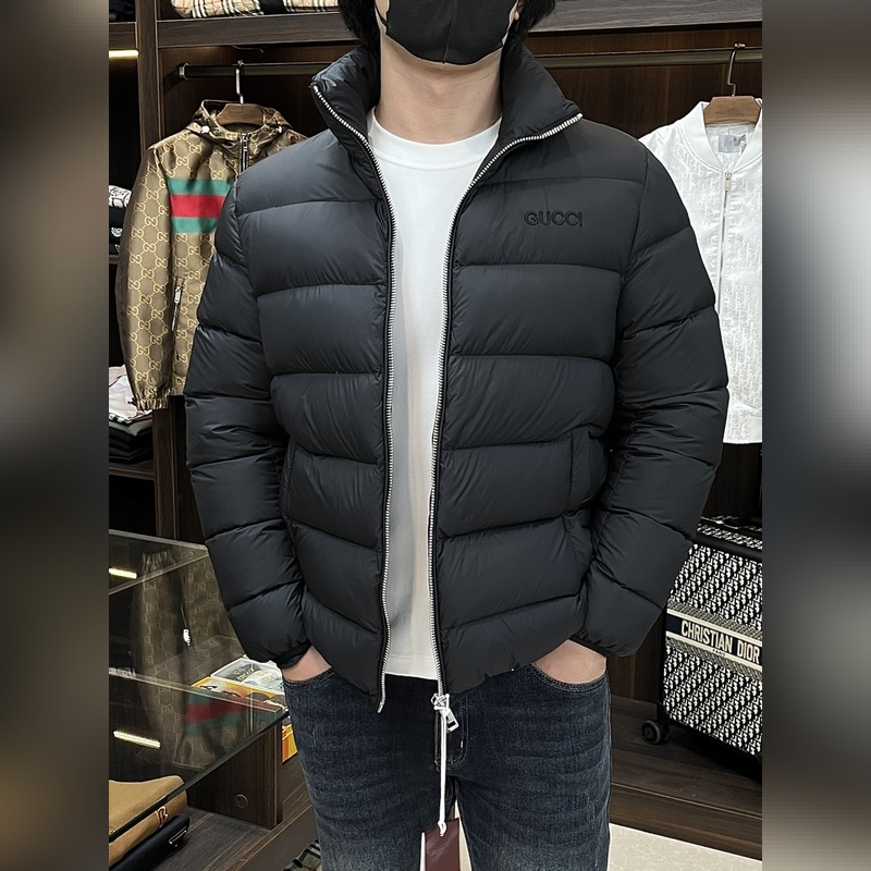 主推羽絨 Gucci2026最新款時(shí)尚設(shè)計(jì)師款羽絨外套 古馳立領(lǐng)羽絨服，面包羽