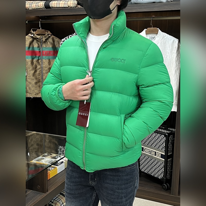 主推羽絨 Gucci2026最新款時(shí)尚設(shè)計(jì)師款羽絨外套 古馳立領(lǐng)羽絨服，面包羽