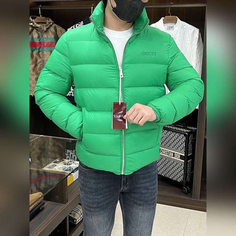 主推羽絨 Gucci2026最新款時(shí)尚設(shè)計(jì)師款羽絨外套 古馳立領(lǐng)羽絨服，面包羽