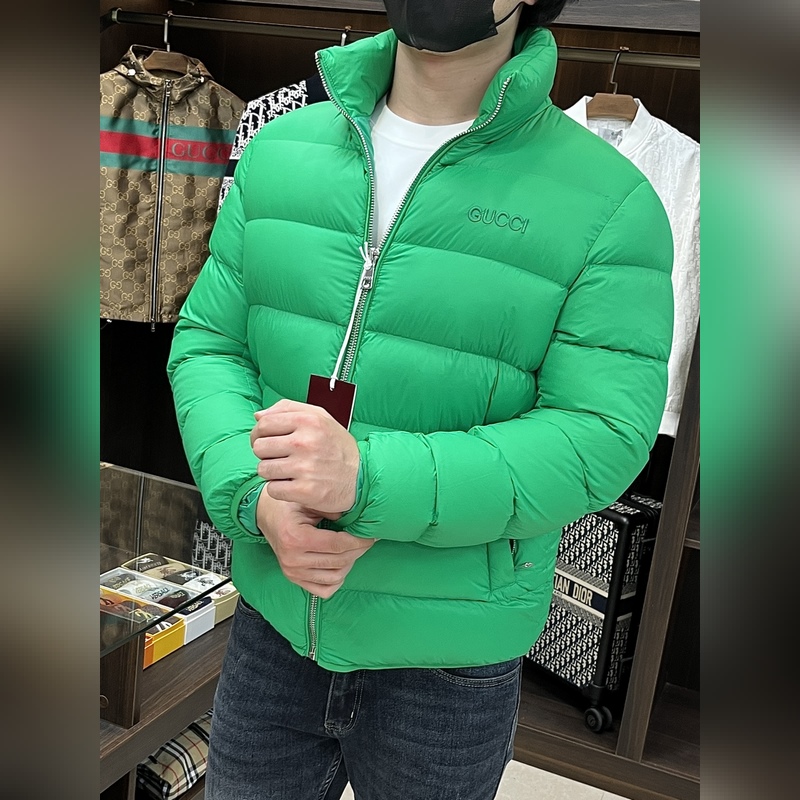 主推羽絨 Gucci2026最新款時(shí)尚設(shè)計(jì)師款羽絨外套 古馳立領(lǐng)羽絨服，面包羽