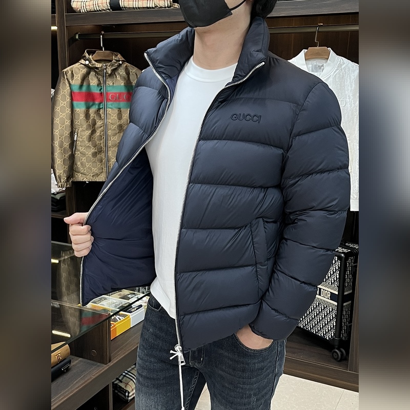 主推羽絨 Gucci2026最新款時尚設計師款羽絨外套 古馳立領羽絨服，面包羽