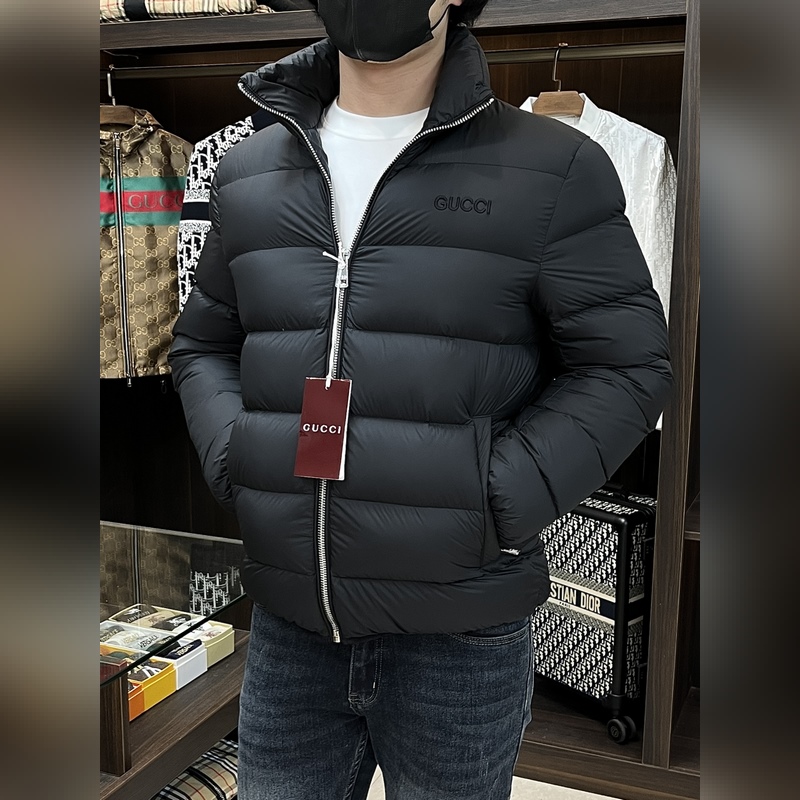 主推羽絨 Gucci2026最新款時尚設計師款羽絨外套 古馳立領羽絨服，面包羽