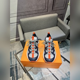 HERMES，愛馬仕 男士休閒運動鞋 -高端品質(zhì) 原單休閑運動鞋 -鞋面：高納帕