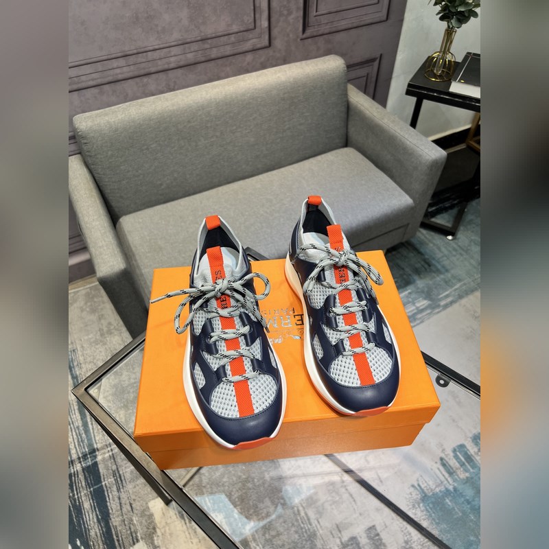 HERMES，愛馬仕 男士休閒運動鞋 -高端品質 原單休閑運動鞋 -鞋面：高納帕