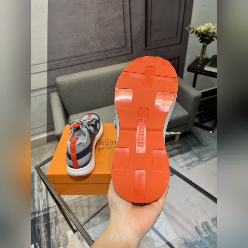HERMES，愛馬仕 男士休閒運動鞋 -高端品質 原單休閑運動鞋 -鞋面：高納帕