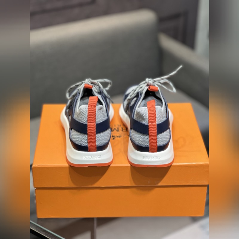 HERMES，愛馬仕 男士休閒運動鞋 -高端品質 原單休閑運動鞋 -鞋面：高納帕