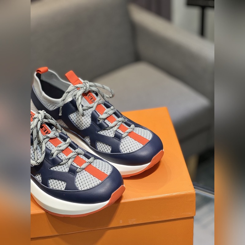 HERMES，愛馬仕 男士休閒運動鞋 -高端品質 原單休閑運動鞋 -鞋面：高納帕