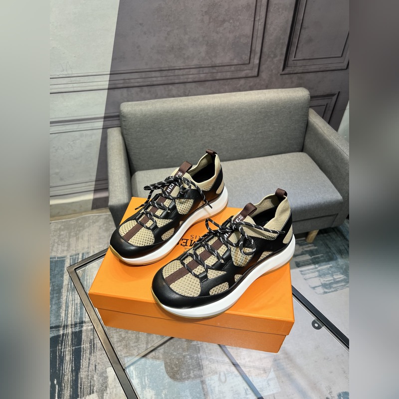 HERMES，愛(ài)馬仕 男士休閒運(yùn)動(dòng)鞋 -高端品質(zhì) 原單休閑運(yùn)動(dòng)鞋 -鞋面：高納帕