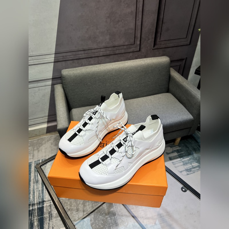 HERMES，愛馬仕 男士休閒運動鞋 -高端品質 原單休閑運動鞋 -鞋面：高納帕