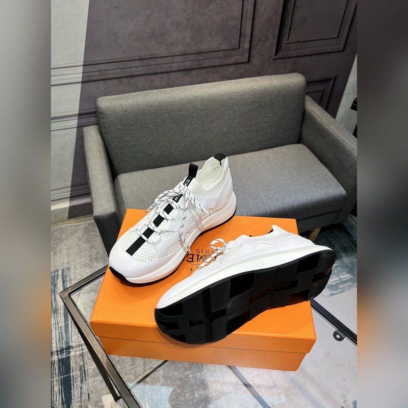 HERMES，愛馬仕 男士休閒運動鞋 -高端品質 原單休閑運動鞋 -鞋面：高納帕