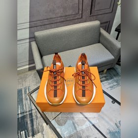 HERMES，愛馬仕 男士休閒運動鞋 -高端品質(zhì) 原單休閑運動鞋 -鞋面：高納帕