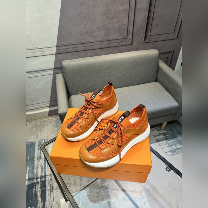 HERMES，愛馬仕 男士休閒運動鞋 -高端品質 原單休閑運動鞋 -鞋面：高納帕