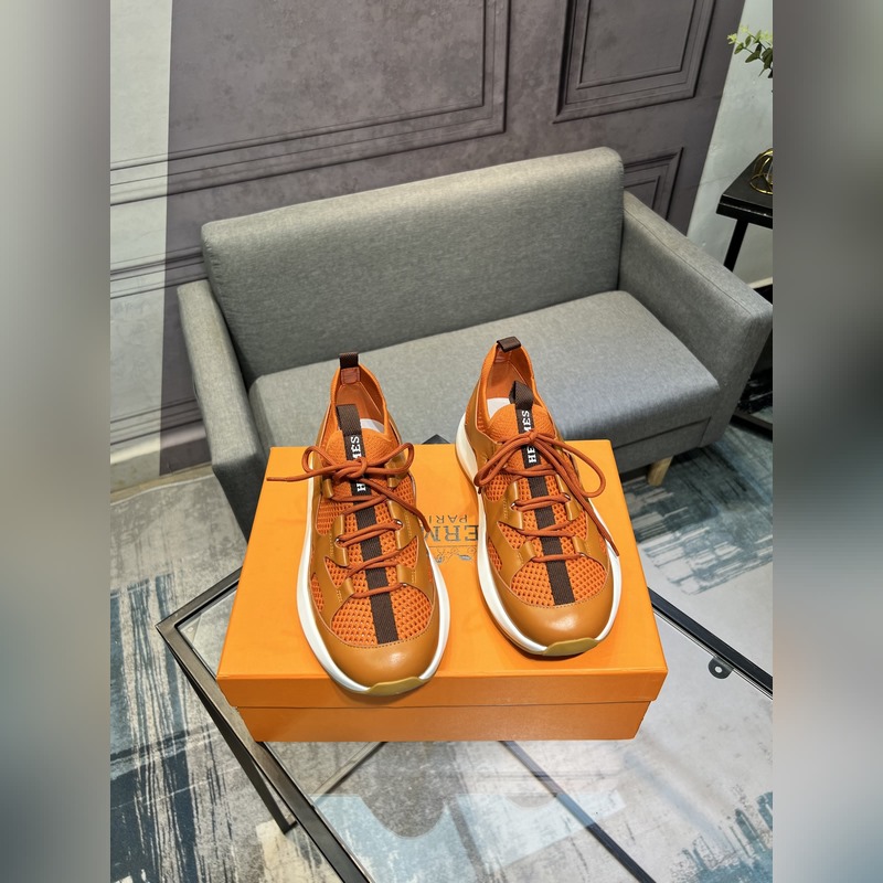 HERMES，愛馬仕 男士休閒運動鞋 -高端品質 原單休閑運動鞋 -鞋面：高納帕