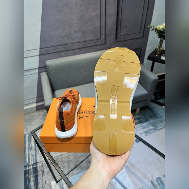 HERMES，愛馬仕 男士休閒運動鞋 -高端品質 原單休閑運動鞋 -鞋面：高納帕