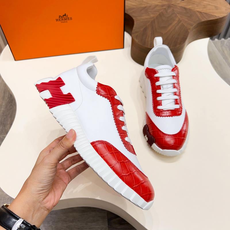 HERMES，愛馬仕 Join系列休閑運動鞋 。鞋面采用小牛皮和Epsom小牛