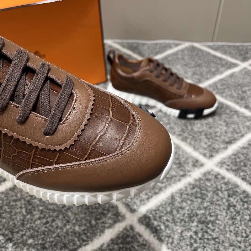 Hermes愛馬仕運動鞋，男士休閑運動鞋，鞋面牛皮拼接高端網布打造，進口材質，質