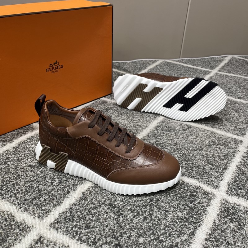 Hermes愛馬仕運動鞋，男士休閑運動鞋，鞋面牛皮拼接高端網布打造，進口材質，質