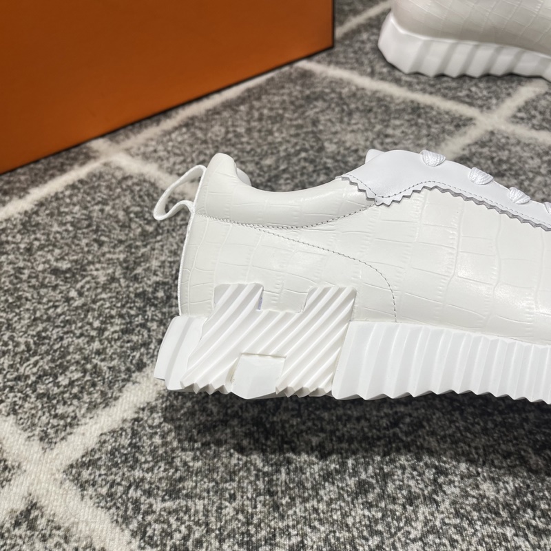 Hermes愛馬仕運動鞋，男士休閑運動鞋，鞋面牛皮拼接高端網布打造，進口材質，質