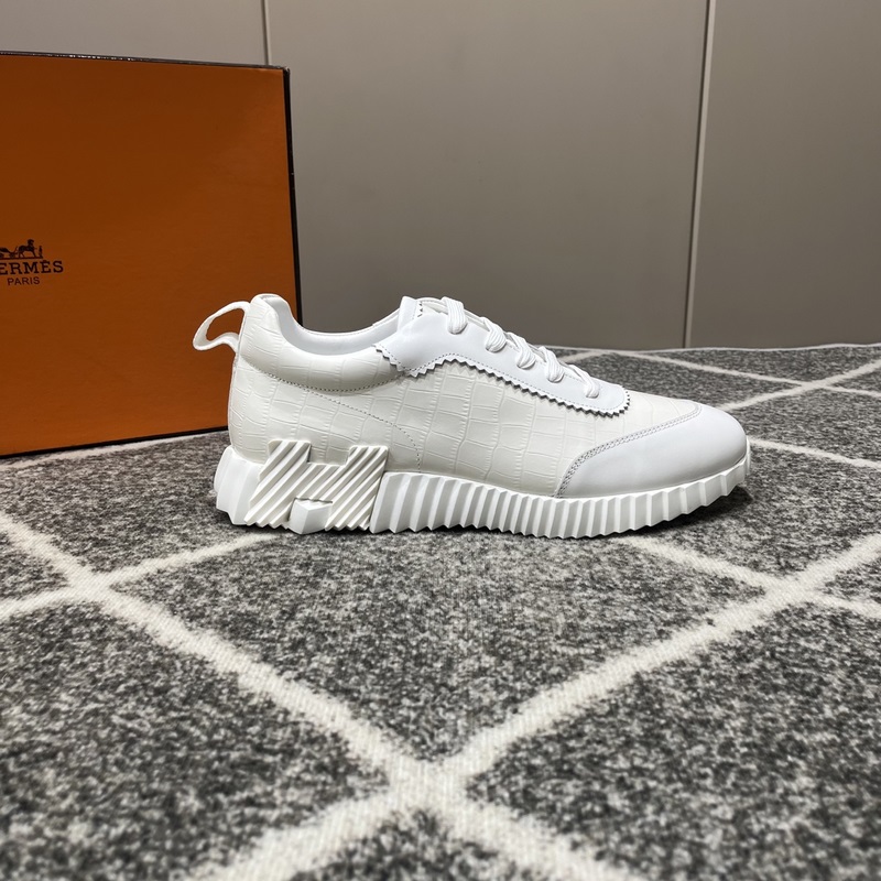 Hermes愛馬仕運動鞋，男士休閑運動鞋，鞋面牛皮拼接高端網布打造，進口材質，質