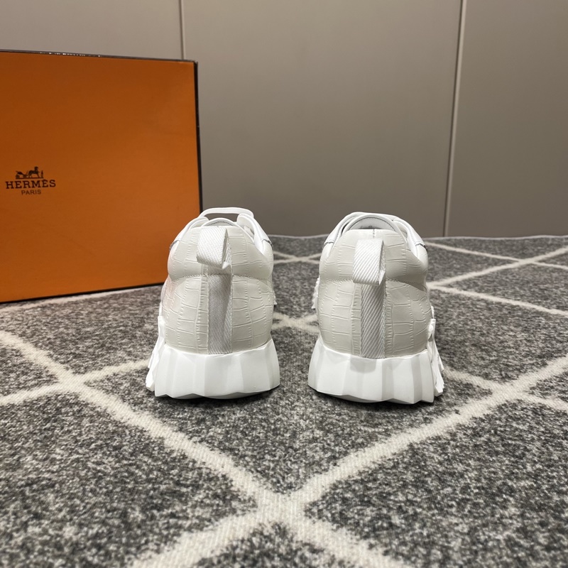 Hermes愛馬仕運動鞋，男士休閑運動鞋，鞋面牛皮拼接高端網布打造，進口材質，質