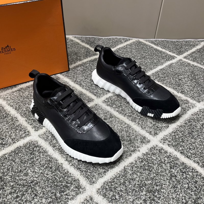 Hermes愛馬仕運動鞋，男士休閑運動鞋，鞋面牛皮拼接高端網布打造，進口材質，質