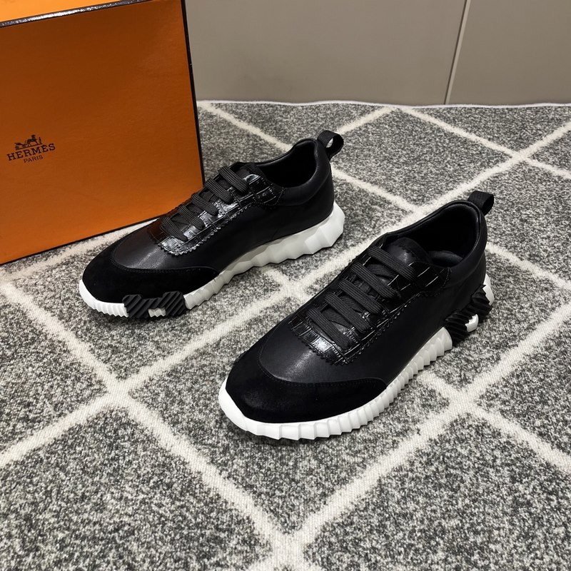 Hermes愛馬仕運動鞋，男士休閑運動鞋，鞋面牛皮拼接高端網布打造，進口材質，質