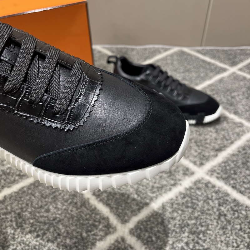 Hermes愛馬仕運動鞋，男士休閑運動鞋，鞋面牛皮拼接高端網布打造，進口材質，質