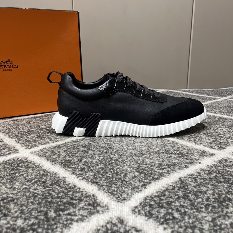 Hermes愛馬仕運動鞋，男士休閑運動鞋，鞋面牛皮拼接高端網布打造，進口材質，質